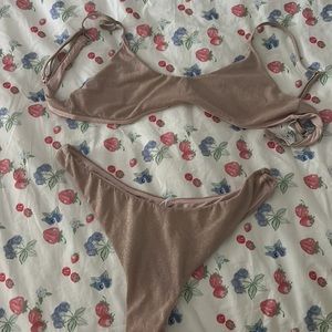 Tigermist sparkly bikini top M bottoms L
